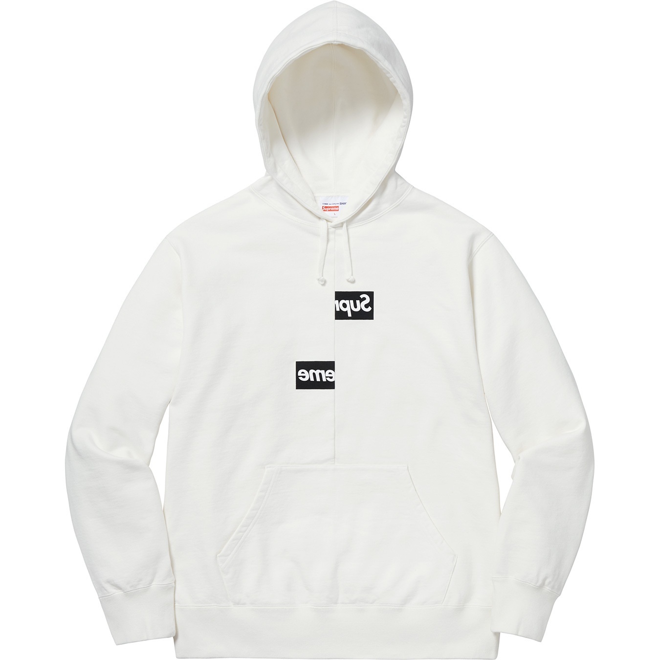 Supreme®/Comme des Garçons SHIRT® Split Box Logo Hooded Sweatshirt view 3